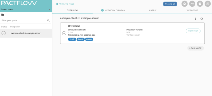 PactFlow first contract