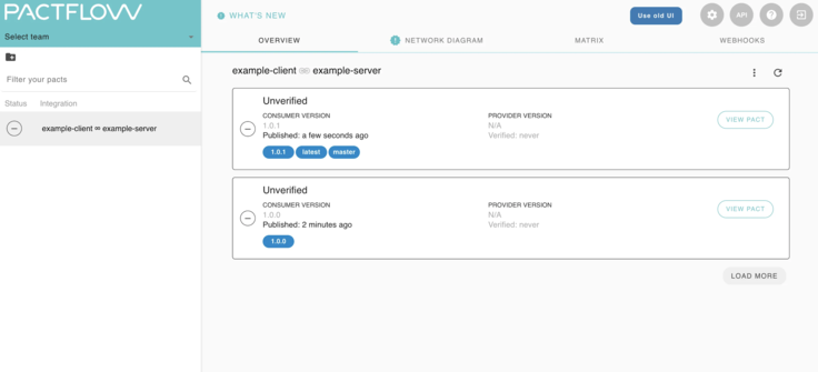 PactFlow second contract